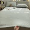 Summer Cooling Mattress Cover Smooth Air Condition Mat Cool Feeling Bedsheet Pillowcase 3pc Set Skin Friendly Bedspread Mat Pad