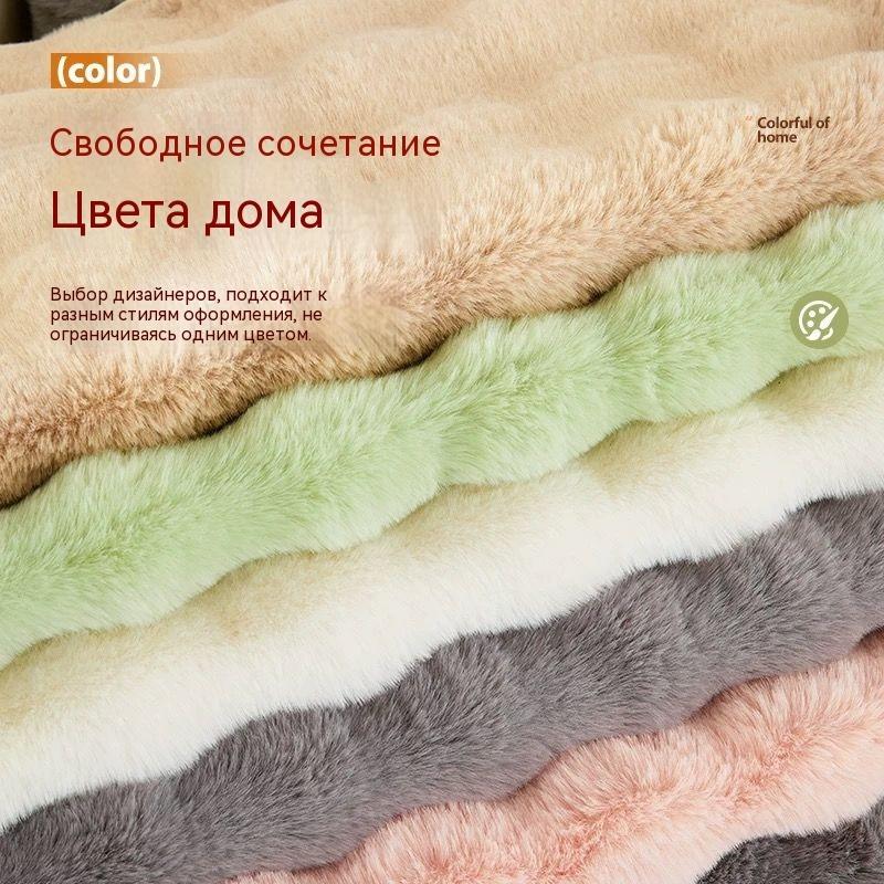 Super Soft Throw Blanket Lavender Premium Silky Flannel Fleece 3D Clouds Stylish Jacquard Lightweight Bed Blanket All Season Use