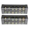 Terminal Strip Block Large Current Easy Wiring Ground Circuit Terminal Block 600V 60A 6 Positions