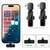 L6 Cell Phone Wireless Lapel Microphone With Windproof Cover Audio Video Recording Mini Mic For iPhone Android Mobile Phone Microphone
