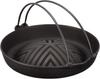 Ивачу Якинику Чингисхан горшок с черным для открытой фурнитуры Nanbu 23006 виноградная лоза, гриль, огонь,