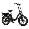 KOOLUX BK6S PRO Folding Electric Bike With Seat 48V23AH Battery 500W Motor 20*4.0 Fat Tires e-Bike Adult City Outdoor Electric Bicycle