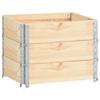 Day and Night - Day and Night Solid Pine Wood Flower Beds 3 Units 60x80 Cm