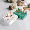 10pcs Cartoon Christmas Kraft Paper Candy Gift Box Kids Favor Cookie Box 2025 Christmas Party Decoration Xmas Navidad New Year