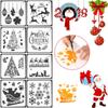 Layering Paper Card Wall Painting Scrapbooking Flower Template Embossing Christmas Hollow Stencils
