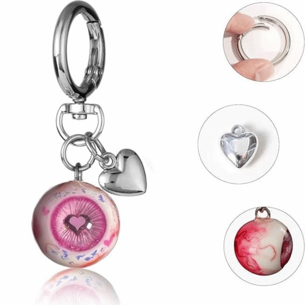 Resin Material Gothic Eye Keychain Goth Style Eye Keychain Halloween Eyes Keychain Purse Charms