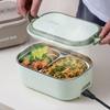 UK/EU/US Plug Electric Heated Lunch Box Stainless Steel Travel Food Warmer Worker