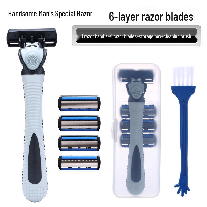 Мужская бритва с 6 лезвиями - Бритва с держателем лезвий