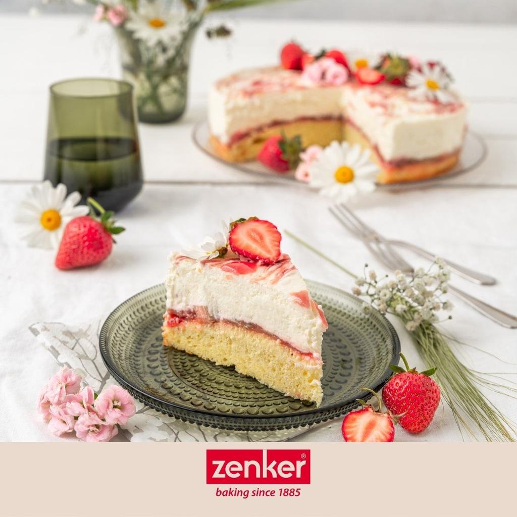 23 Cm Round Springform Pan with Transport Lid Zenker Bake Click and Go Ref. 7906