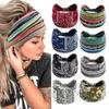 Wide Headwrap Headbands for Women Elastic Bands Girls Hair Accessories Yoga Running Travel Print Turban Bandage