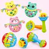 Soft Rubber Baby Teether and Rattle: Educational Toy for Infants 0-1 Year