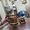 Beautiful Designer Stylist Drinking Wood Beer Mug Set of 2