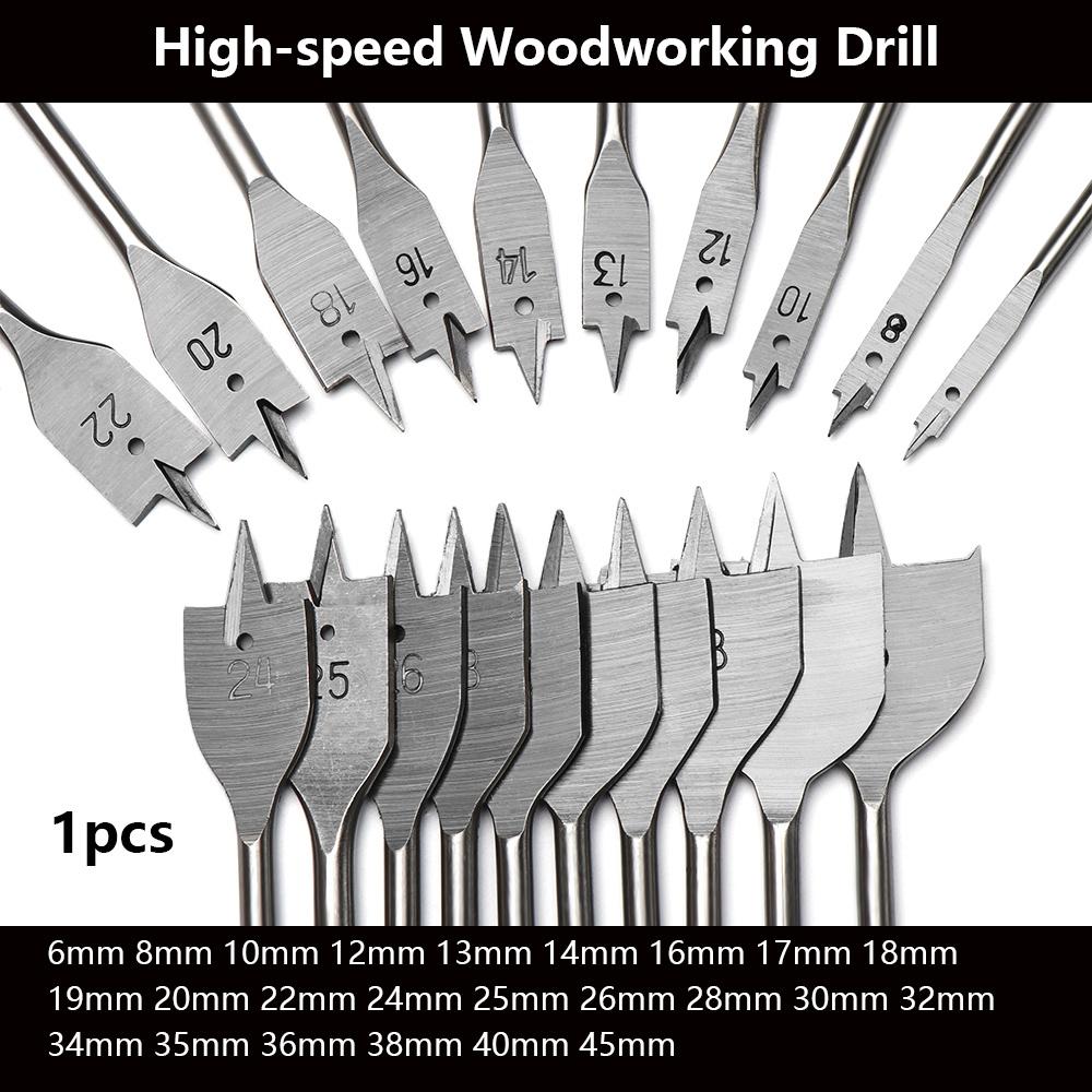 Titanium Coated Spade Durable Woodworking Tool Hand Drill Bits High-carbon Steel Wood Flat Drills