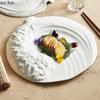 Stone Pattern Mountain Sea Plate Ceramic Special Shaped Tableware Dessert Plate Snack Plate Sushi Plates Artistic Tableware