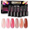 MAYJAM 6Pcs Jelly Series Nail Gel Polish Set 8ML UV Nail Gel 2022 Women Fashion Sexy Nail Care & Polish Nail Art Gel Set Nail Lacquer