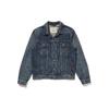 Levis Solid Color Single-Breasted Short Denim Jacket Men Jackets Blue 67485-0021