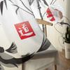 Bamboo Carp Chinese Ink Painting Tulle Curtains For Living Room Bedroom Kitchen Decoration Chiffon Sheer Voile Window Curtains