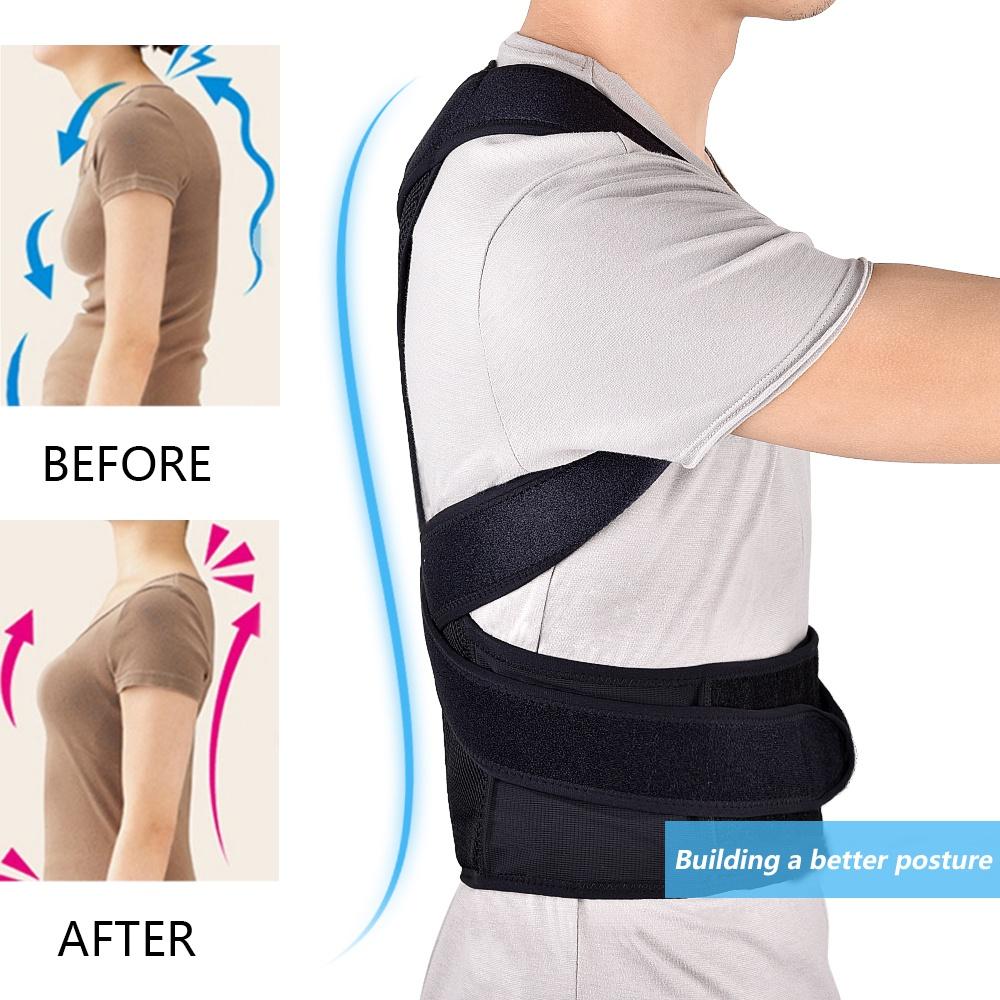 Adjustable Back Waist Posture Corrector Adult Correction Belt Waist Trainer Shoulder Lumbar Brace Spine Support Belt Vest for Men Women