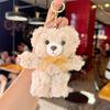 Teddy Cartoon Bear Plush Toy Bow Decoration Animal Doll Keychain Kid Pendant
