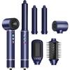 5 In 1 Hair Dryer Brush High Speed Brushless Blow Dryer Negative Ionic Hair Heating Brush Hot Air Styling Comb Auto Hair Curler
