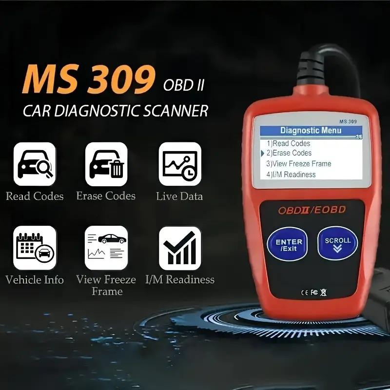 Car Fault Code Reader Accurate Engine Diagnostic Scanner OBD2 Scanner Read and Erase Fault Codes CAN Diagnostic Tool