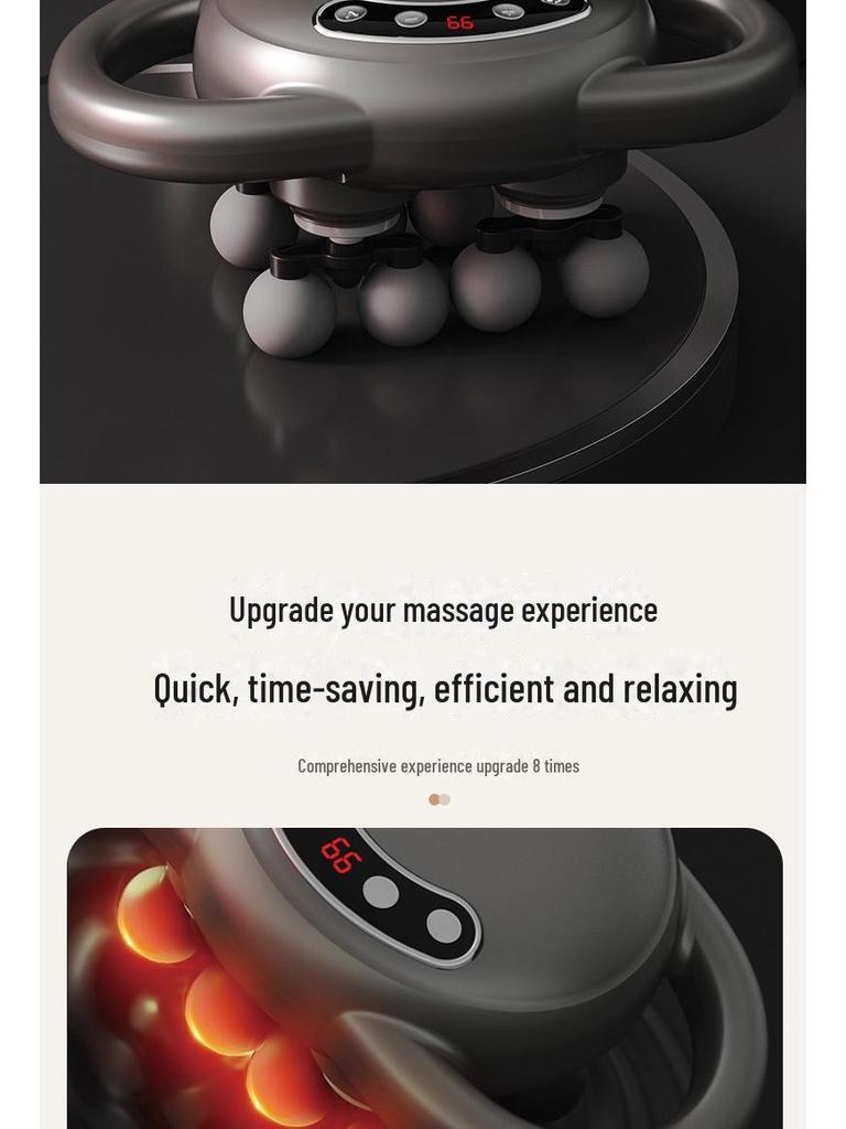 Rechargeable 8-Head Electric Fascia Gun for Muscle Relaxation