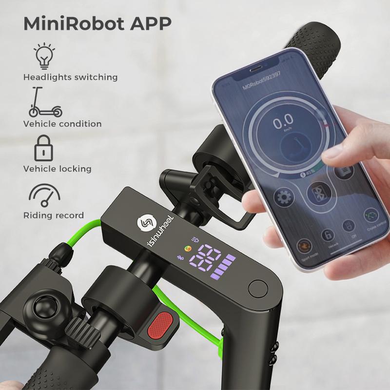 Isinwheel S9 PRO Electric Scooter - 350W Motor, 8.5" Solid Tires, Smart App Control | Ultra-Portable Commuter Scooter