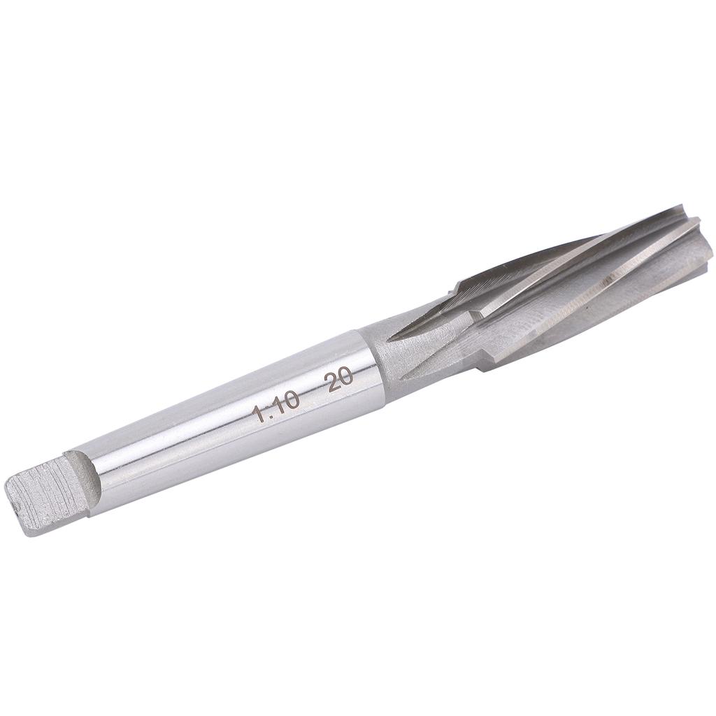 1:10 Taper Shank Spiral Reamer 17x50x22mm High Accuracy High Speed Steel Industrial Cutting Tools