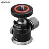 Andoer Aluminum Alloy Tripod Ball Head Mount Panoramic 360 Degrees  Swivel 180 Degrees  Flip with Scaled Base