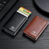 1Pcs Car Logo Active Leather Pop Up Wallet Credit Card Storage For Yaris Hilux Corolla Prius Avensis Emblem Auris Rav4