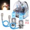 2pcs 12V H11 55W 6000K White Light Super Bright Car Xenon Halogen Lamp Auto Front Headlight Fog Bulb