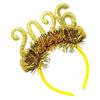 Glittering 2026 New Year Headband With Festive Number Decors For Adults Kids Holiday Parties Christmas Celebrations