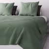 Bed Throw - Soleil d'Ocre - Adèle - 240x220 Cm - Green - Fine Tone-on-tone Stripes