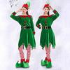 Women Christmas Cosplay Costume Red Santa Dress Hat Set for Holiday Party Celebration and Festive Events