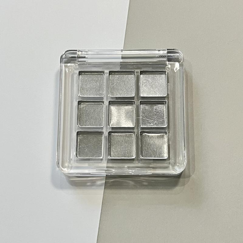 9 Grids Empty Eyeshadow Case Palette Eye Makeup Storage Dish For Women Girls Makeup Beginners Diy Eye Shadow Tool