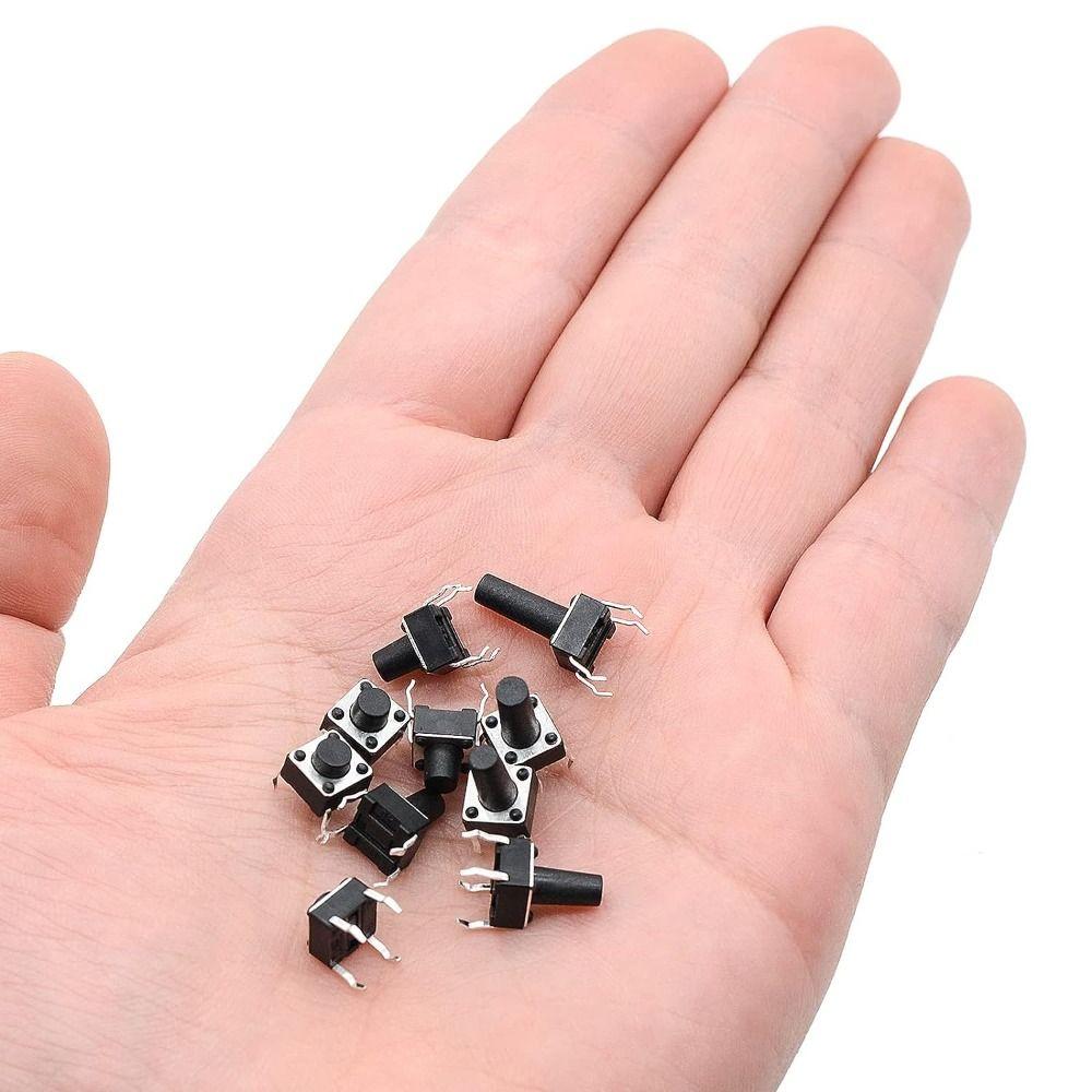200Pcs 6x6 Mm Tactile Push Button 4 Pin Pushbutton Switches Electronic Circuit Board