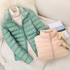 FiveFive Women Short Slim Fit Puffer Jackets Spring Female Ultra Lightweight Packable Warm Coat Portable Outwear Coats