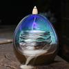 Backflow Incense Burner Ceramic Holder Craft Gift Home Decor Aroma Ornament for Meditation