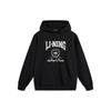 Li Ning Sports Lifestyle Series Letter Logo Printed Pullover Hoodie Unisex Hoodies Black AWDTB43-1