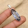 Charming Iolite Gemstone Handmade 925 Sterling Silver Jewelry Pendant For New Year Gift