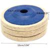 100Mm Wool Polishing Wheel Buffing Pads Angle Grinder Wheel Felt Polishing Disc