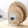 Stainless Steel Pot Lid Holder Modern Heavy Duty Standing Multi-functional Countertop Cutting Board Plate Cutter Storage Rack Organizer Kitchen