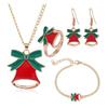 European & American Christmas Jewelry Set: Necklace, Earrings, Ring & Bracelet (Set 0326)