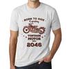 Men's Vintage Tee Shirt Graphic T Shirt Easy Rider Since 2046 Vintage White