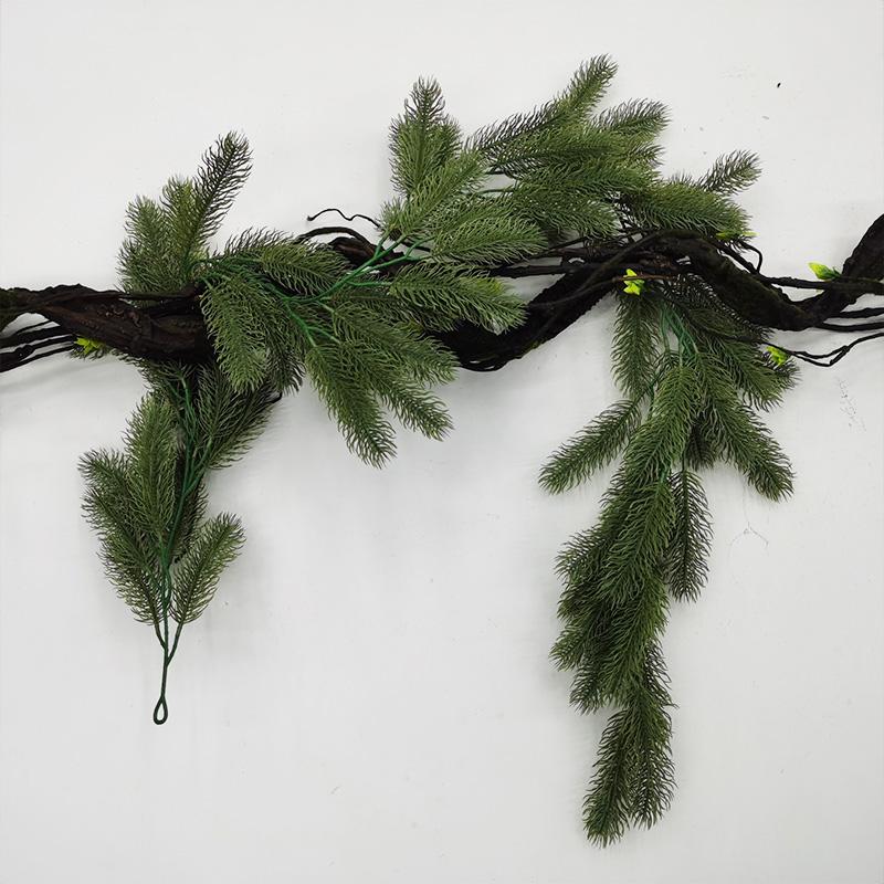 1PC Fashion Artificial Plant Pine Needle Christmas Vine Home Decor Xmas Garland Wall Hanging