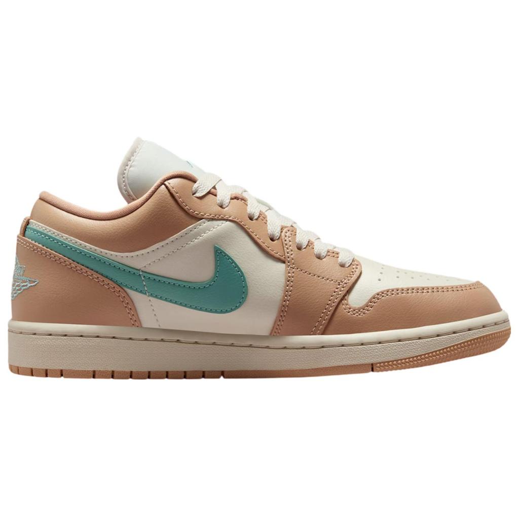 Jordan Air 1 Fashion Comfortable Non-Slip Wear-Resistant Low-Top Retro Basketball Shoes Women Sneaker Beige Orange DC0774-130