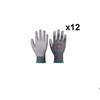 Portwest Pack of 12 Pairs A120 Grey PU Palm Gloves Size M 8