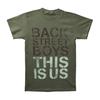 Men's Backstreet Boys Stencil Logo Slim Fit T-shirt Green