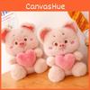 Heart Sweet Pig Plush Toy Cuddly Hugging Stuffed Animal Decorative Gift Birthday
