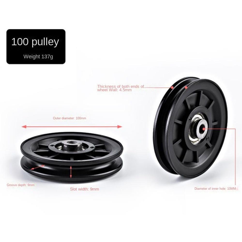 Fitness Equipment Parts Nylon Pulley Cable Machine Part Nylon Bearing Durable Pulley Wheel